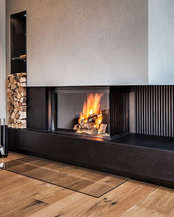 W90/47C Corner Wood Fireplace