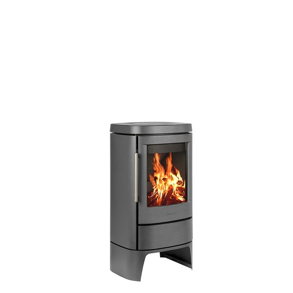 HWAM 4520 wood burning stove modern no base black finish Danish design