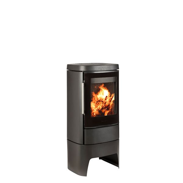 HWAM 4520 wood burning stove modern high base grey finish