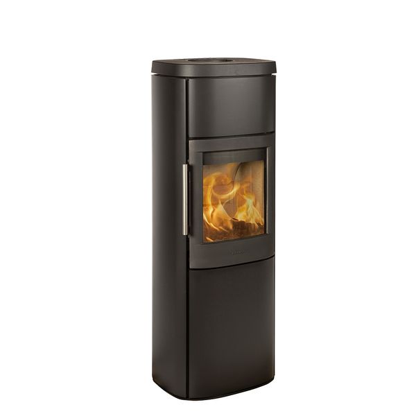 HWAM 4560 wood burning stove classic door black finish Danish design