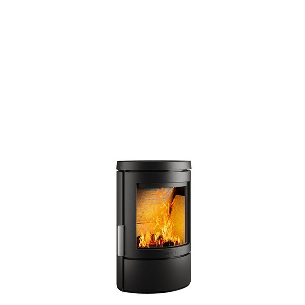 HWAM 3110 wood burning stove modern door black finish with style handle Ss
