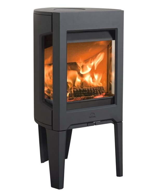Jotul F 163 front view, black paint