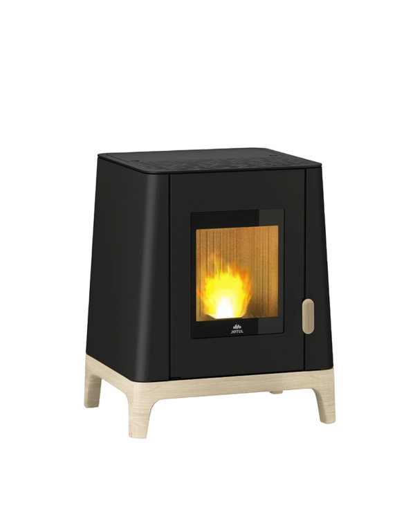 Jotul PF 501 Black paint Pellet stove, front view