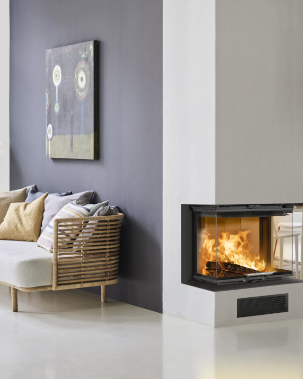 Scan 5004 FRL Three-Sided Wood Burning Fireplace Insert