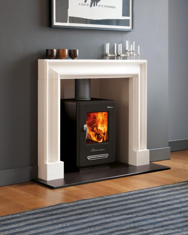 Chesneys Alpine 4WS MK3 Wood Burning Stove, living room setting
