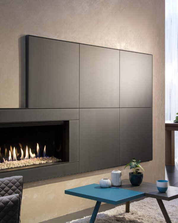 Kalfire G100/41F Gas Fireplace, living room setting