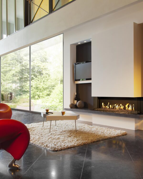 Kalfire G110/37S Gas Fireplace, living room setting