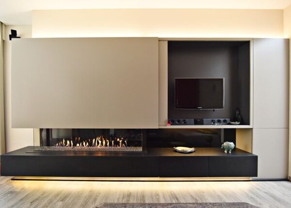 Kalfire G170/37S Gas Fireplace, living room setting