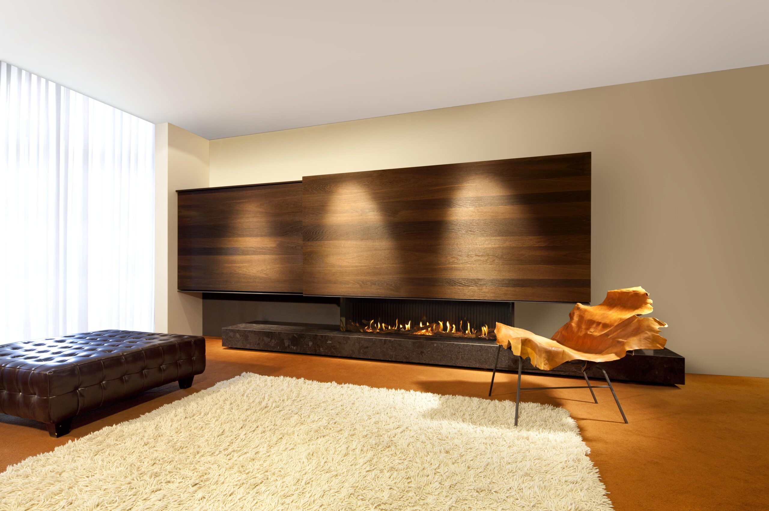 Kalfire G170/37S Gas Fireplace, living room setting
