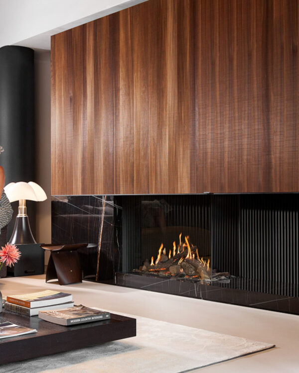 Kalfire GP110/75C Gas Fireplace, living room setting