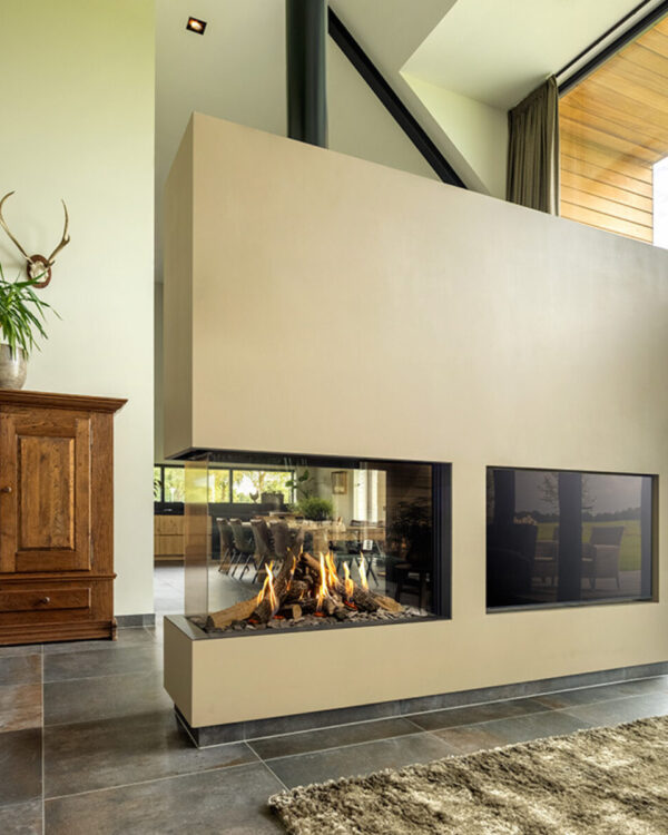 Kalfire GP115/75R Gas Fireplace, living room setting