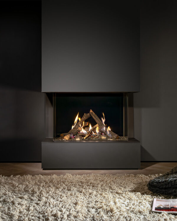 Kalfire Gi85/55S Gas Fireplace, living room setting