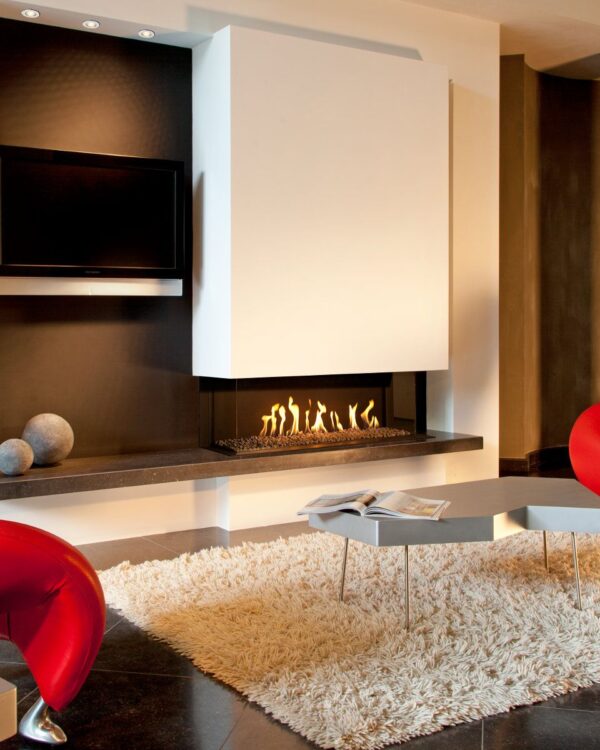 Kalfire G130/37S Gas Fireplace, living room setting