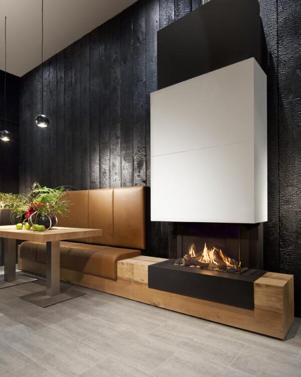 Kalfire G70/44S Gas Fireplace, living room setting