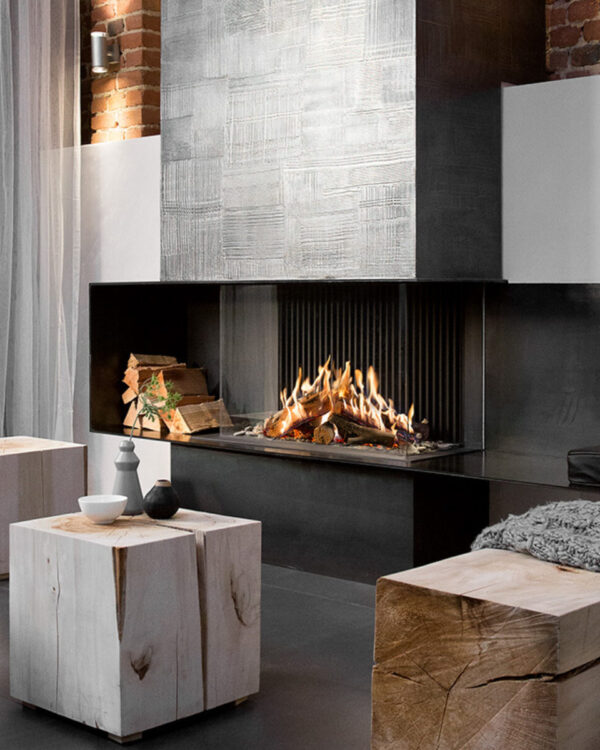 Kalfire GP85/55S Gas Fireplace, living room setting