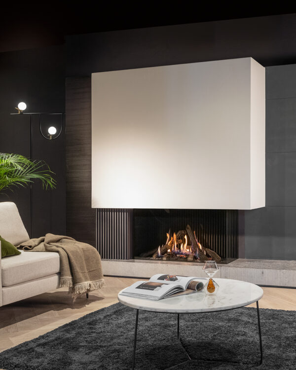 Kalfire Gi110/55C Gas Fireplace, living room setting