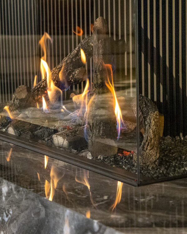 Kalfire Gi115/75S Gas Fireplace, living room setting