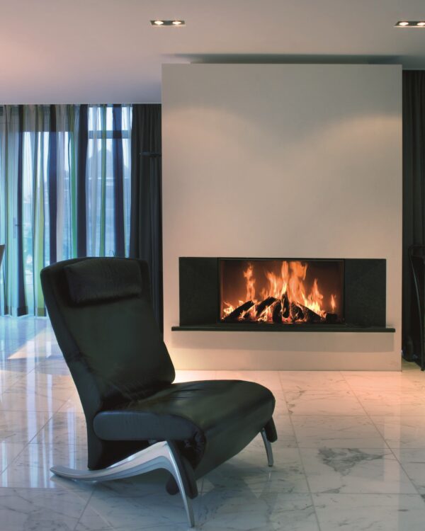 Kalfire W105/47F Wood Fireplace, living room setting