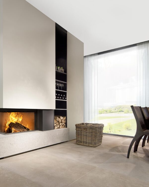 Kalfire W65/38C Wood Fireplace, living room setting
