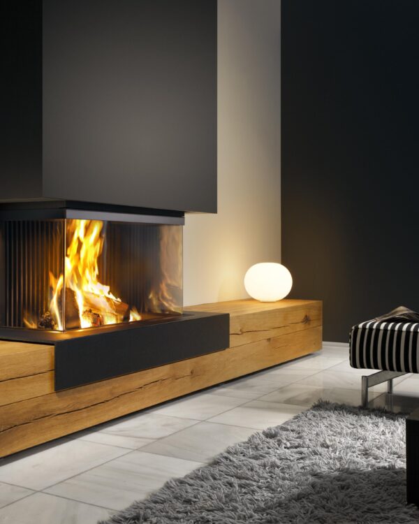 Kalfire W90/47S Wood Fireplace, living room setting