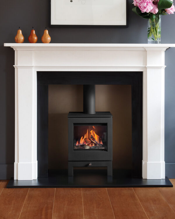 Serendipity Slide Control Gas Stove, living room setting