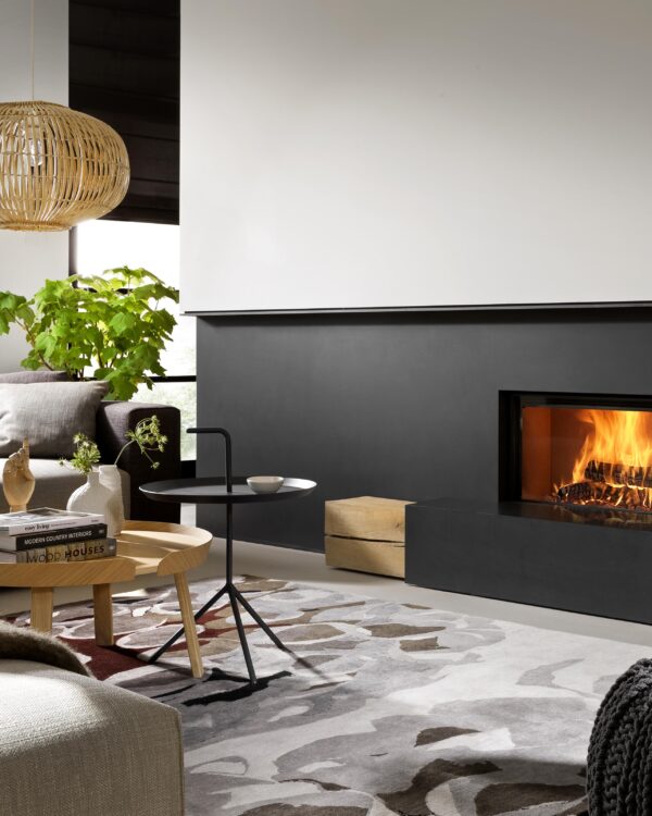 Kalfire W85/40F Wood Fireplace, living room setting