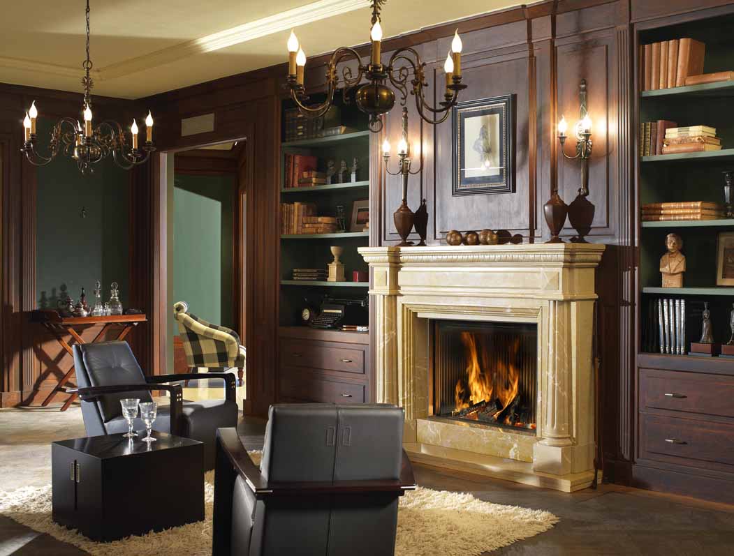 Kalfire W100/61F Wood Fireplace, living room setting