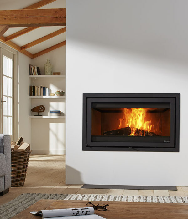 Dik Geurts Instyle 1000 Insert /Built-in Wood Burning Stove, living room setting