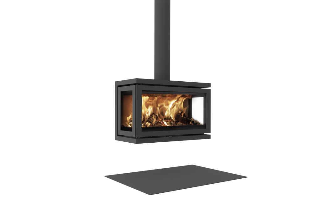 Dik Geurts Vidar Triple Large Wall Wood Burning Stove