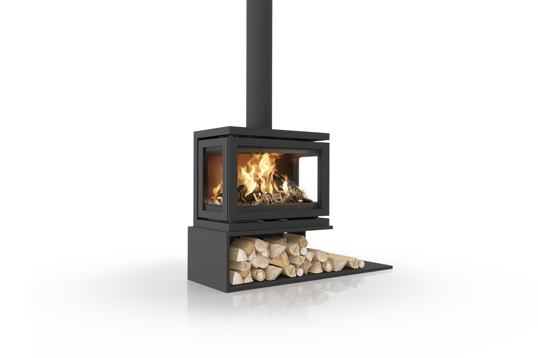 Dik Geurts Vidar Triple Medium Floating Plateau Wood Burning Stove