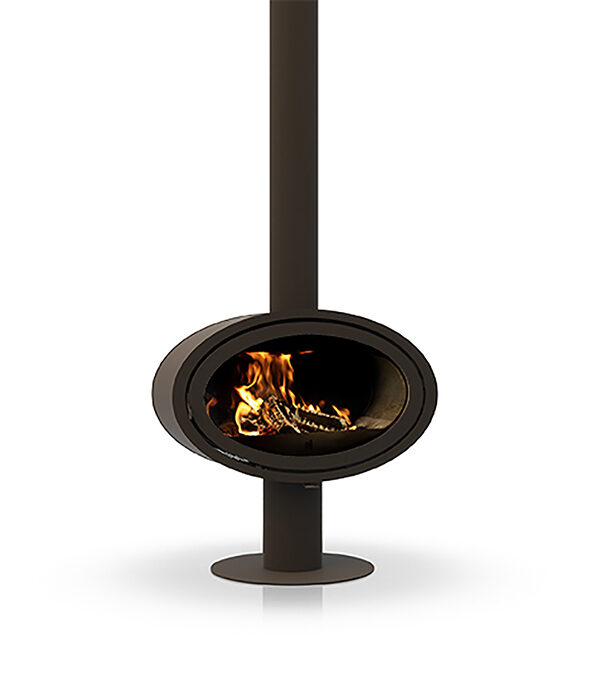 Dik Geurts Oval Front Base Wood Burning Stove