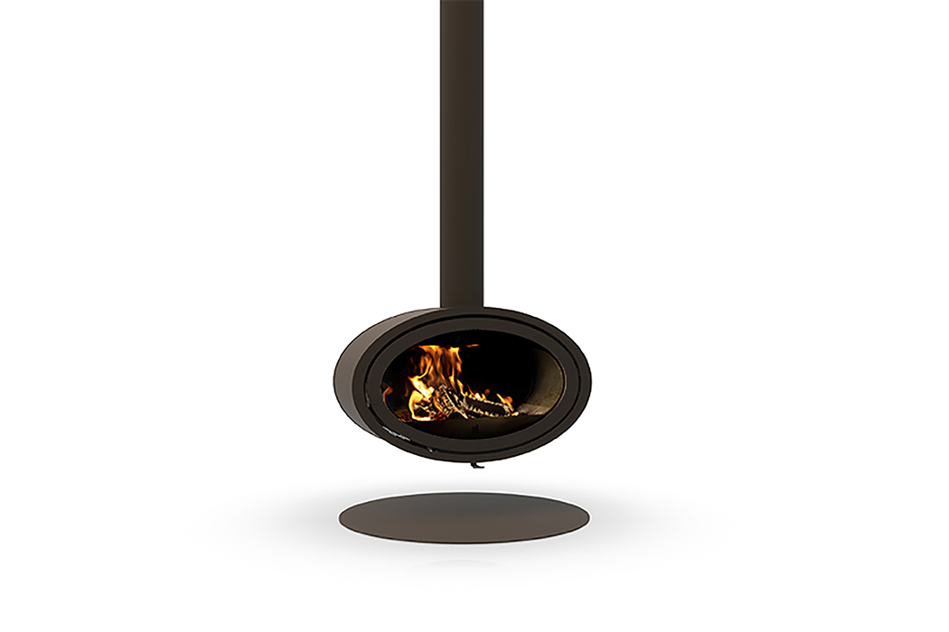 Dik Geurts Oval Front Fixed Wood Burning Stove