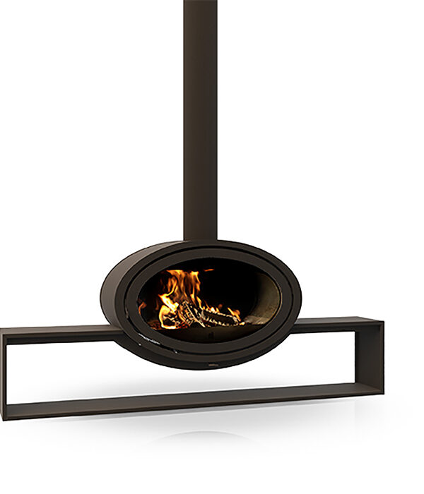 Dik Geurts Oval Front Plateau Wood Burning Stove