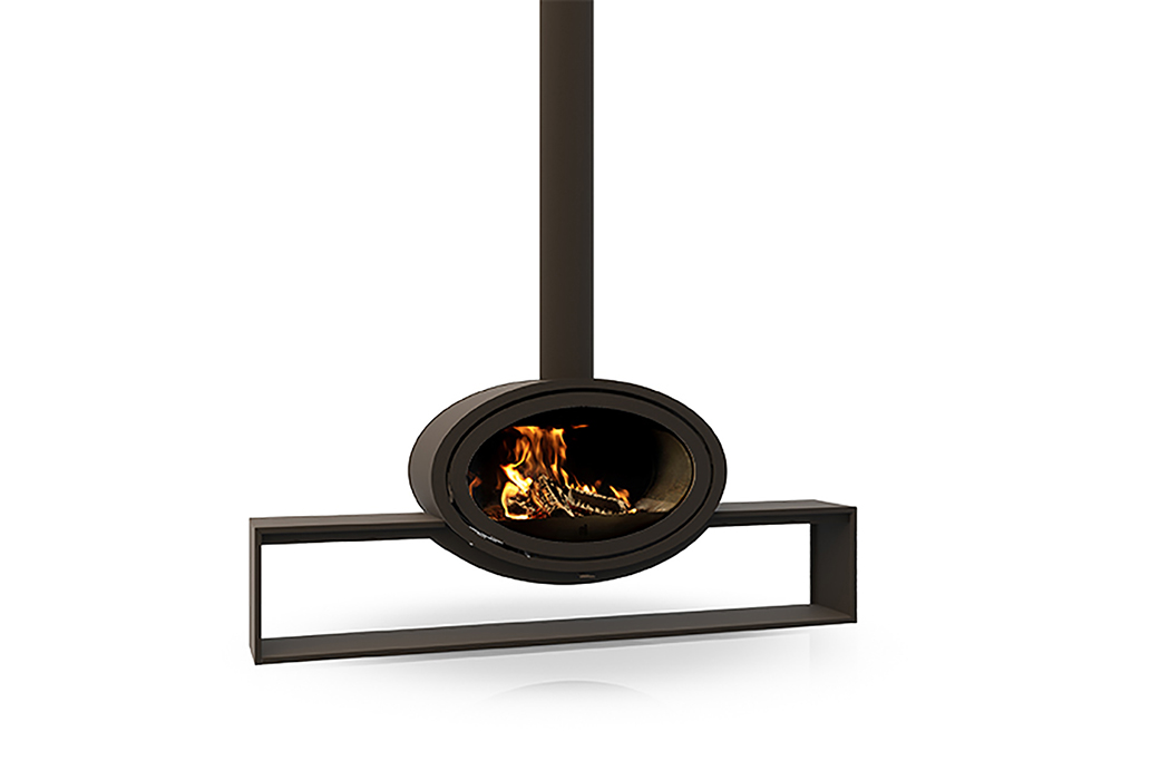 Dik Geurts Oval Front Plateau Wood Burning Stove