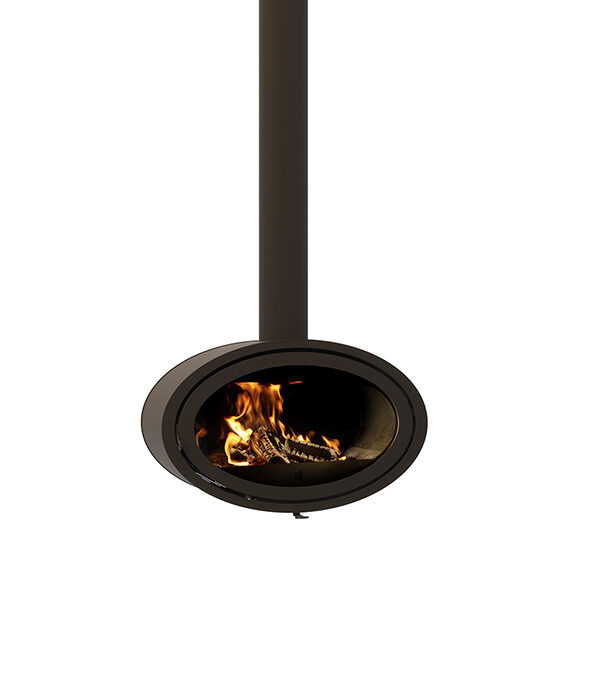 Dik Geurts Oval Front Wall Wood Burning Stove