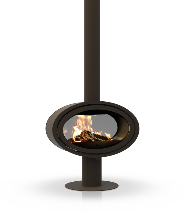 Dik Geurts Oval Tunnel Base Wood Burning Stove