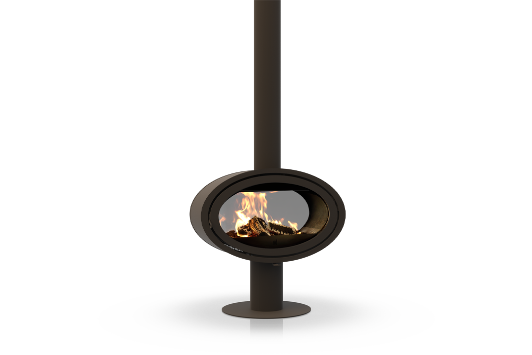 Dik Geurts Oval Tunnel Base Wood Burning Stove