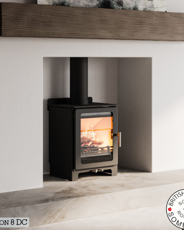 Mendip Loxton 8 DC Woodburning Stove, living room setting