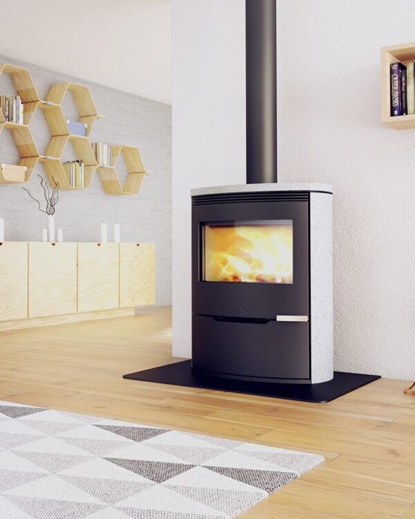 ILD 13 Eco Wood Burning Stove by Jøtul Group, living room setting