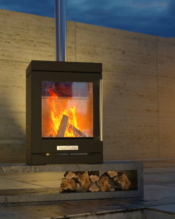 BBQube Outdoor BBQ And Wood Burning Stove, HeatQube: Heater Only
