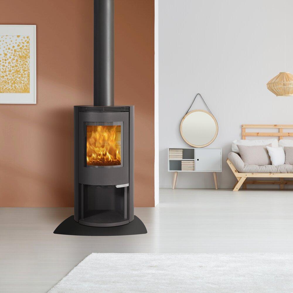 ILD 7 Eco Wood Burning Stove by Jøtul Group, living room setting