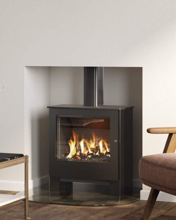 Mendip Woodland Gas Stove, living room setting