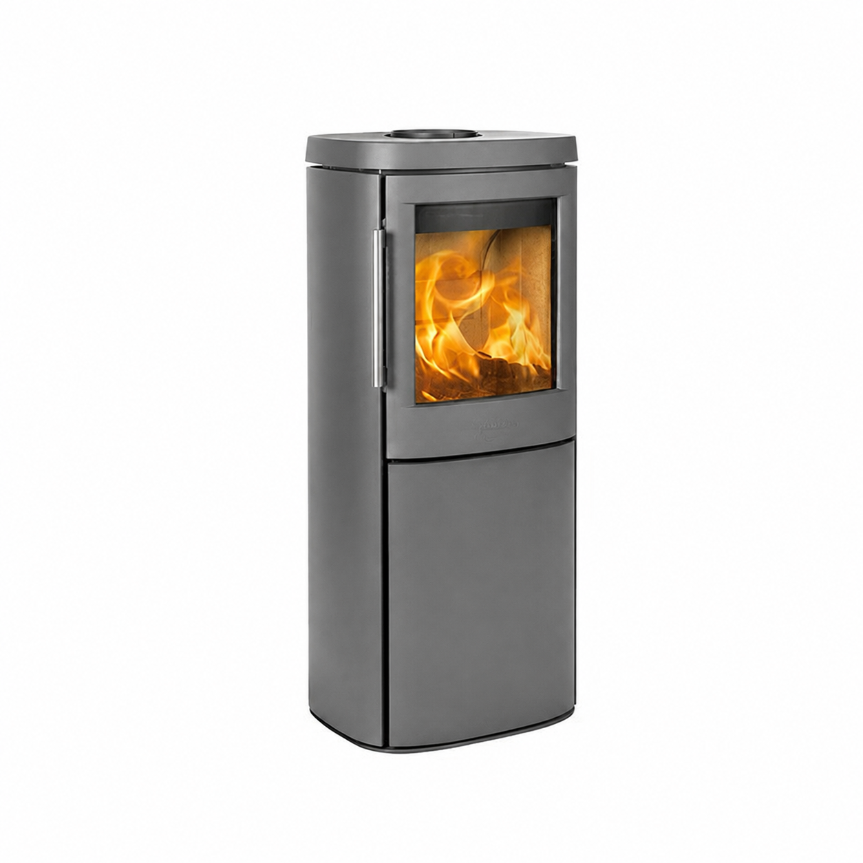 HWAM 4540 wood burning stove Classic door grey steel finish