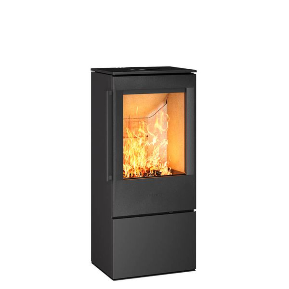 HWAM 5240 wood burning stove classic black finish compact Danish design