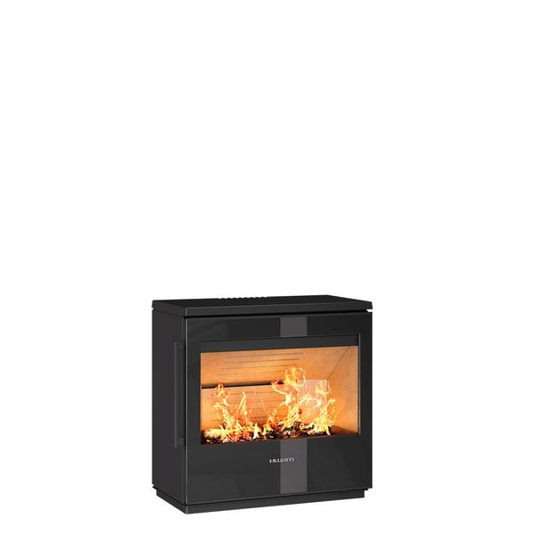 WAM 5420 wood burning stove modern black finish Scandinavian design