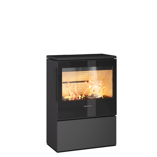 HWAM 5440 wood burning stove modern black finish Scandinavian design