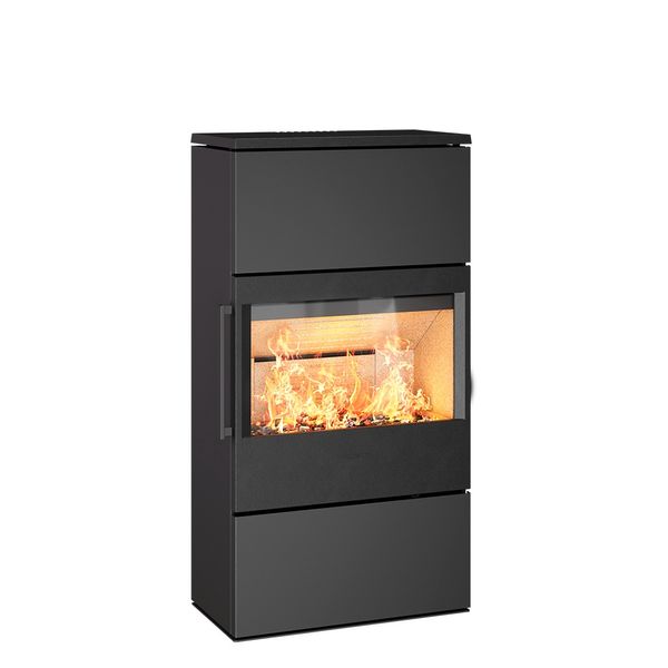 HWAM 5460 wood burning stove classic black finish Danish design