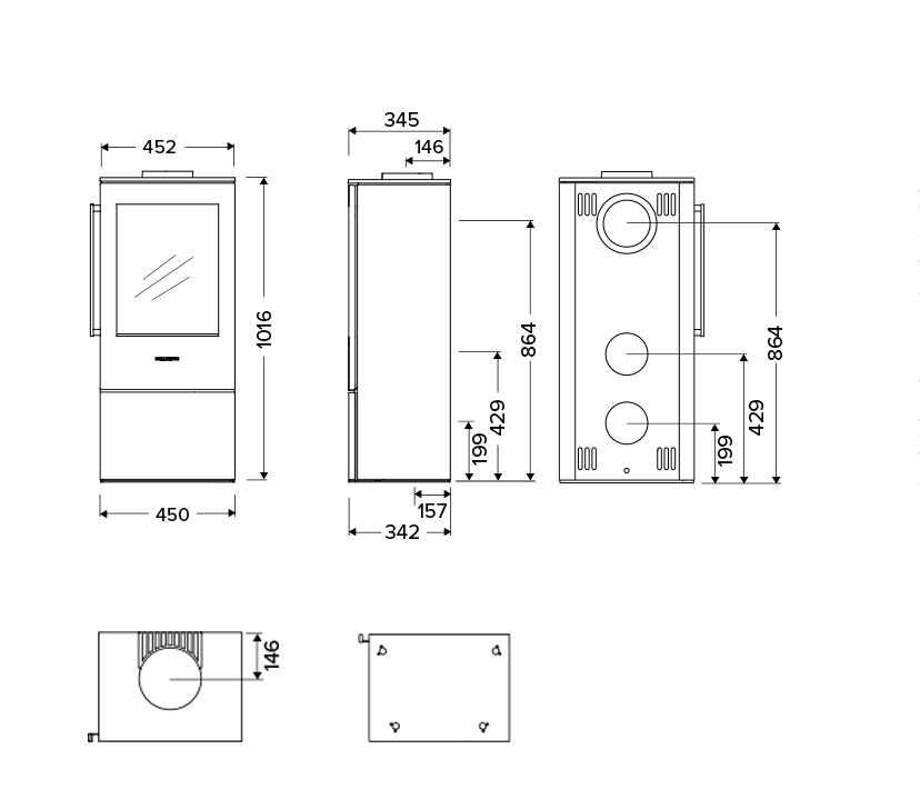 HWAM 5240 Wood Burning Stove - Image 6