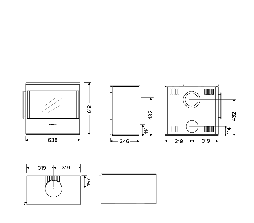 HWAM 5420 Wood Burning Stove - Image 5