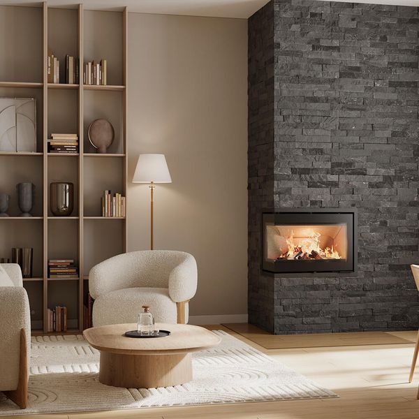 HWAM I 40/56 modern insert fireplace wood burning stove